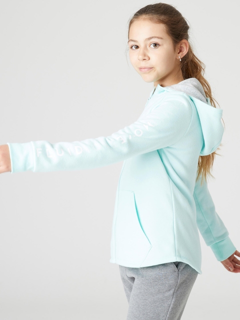 

Domyos By Decathlon Girls Green Hooded Sweatshirt
