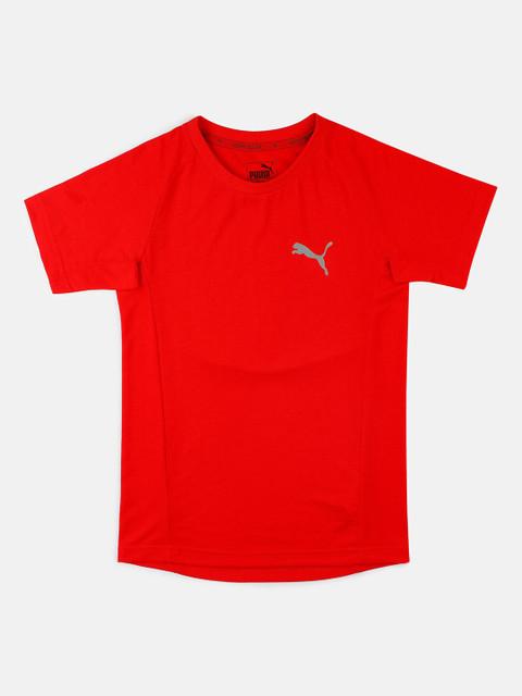 

Puma Boys Red John Wall Applique Evostripe T-shirt