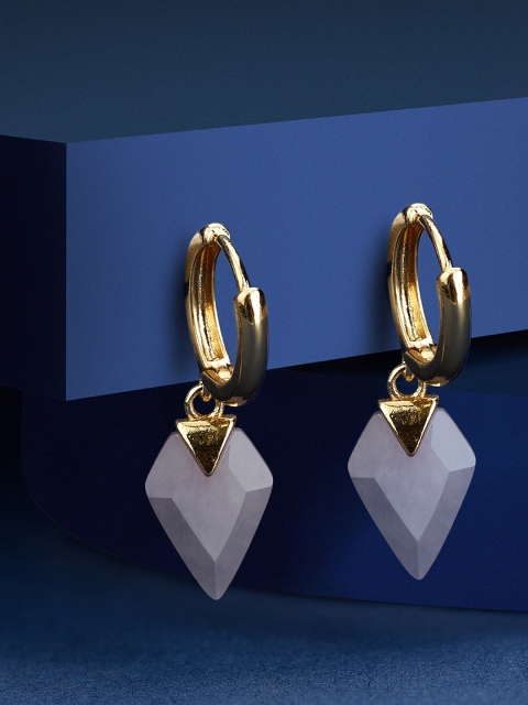 

Accessorize Pink Gold-Plated Contemporary Hoop Earrings