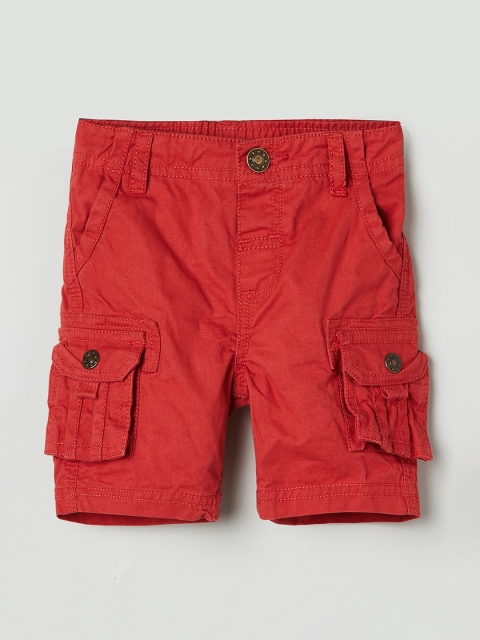 

max Boys Rust Cargo Cotton Shorts