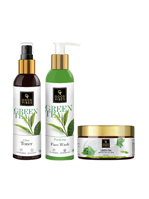 

Good Vibes Transparent Green Tea Skin Care Gift Set
