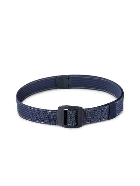 

Calvadoss Women Navy Blue Woven Design Canvas Belt