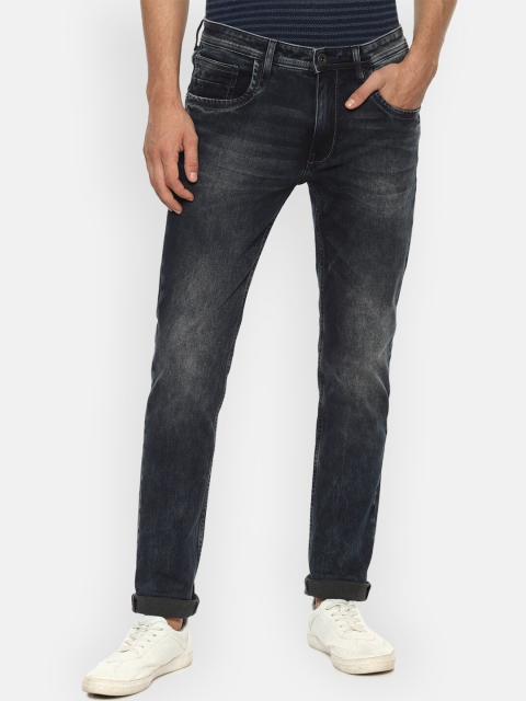 

VAN HEUSEN DENIM LABS Men Navy Blue Heavy Fade Jeans