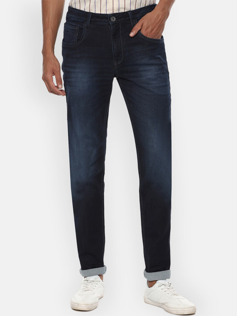 

VAN HEUSEN DENIM LABS Men Navy Blue Skinny Fit Light Fade Jeans