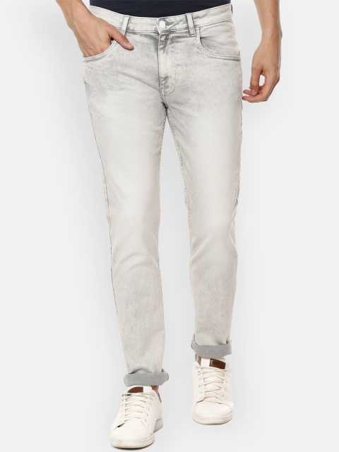 

VAN HEUSEN DENIM LABS Men Grey Skinny Fit Heavy Fade Jeans