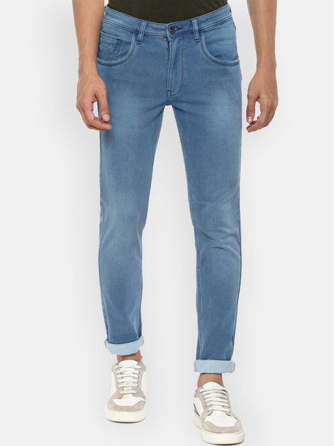 

VAN HEUSEN DENIM LABS Men Blue Skinny Fit Light Fade Jeans