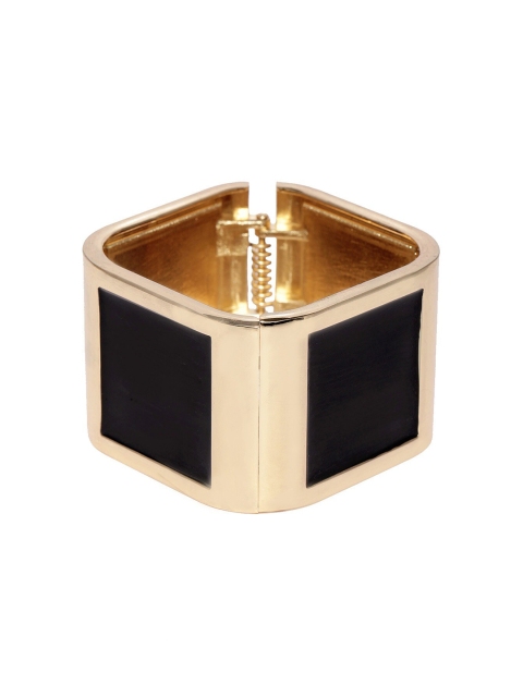 

Blisscovered Women Black & Gold-Toned Cuff Bracelet