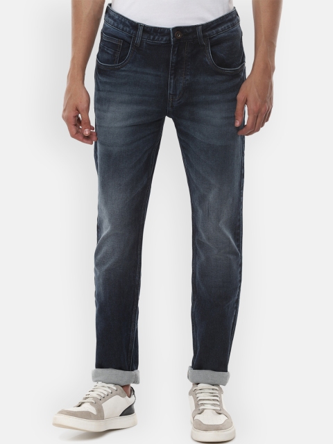 

VAN HEUSEN DENIM LABS Men Navy Blue Slim Fit Light Fade Jeans