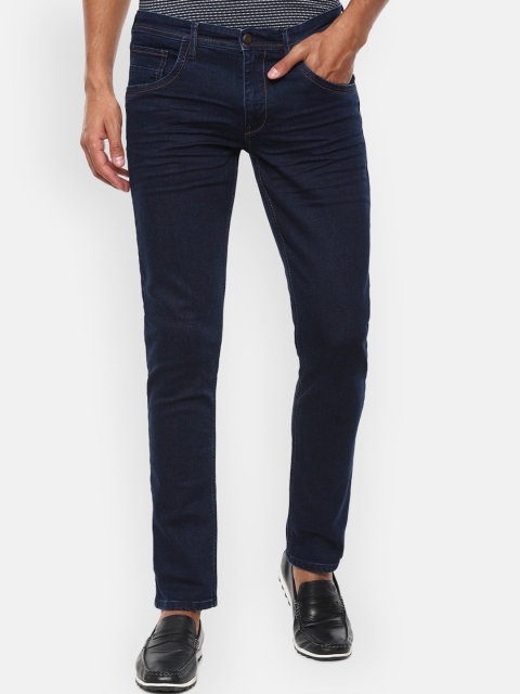 

VAN HEUSEN DENIM LABS Men Navy Blue Slim Fit Jeans