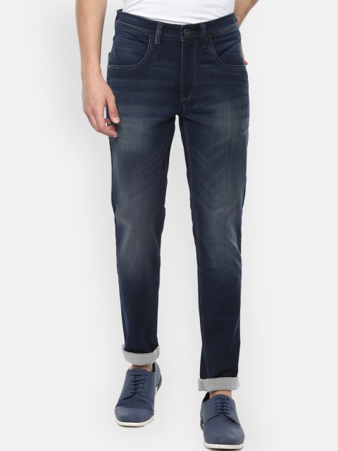 

VAN HEUSEN DENIM LABS Men Navy Blue Skinny Fit Heavy Fade Jeans