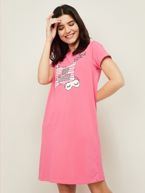 

Ginger by Lifestyle Pink Printed Nightdress