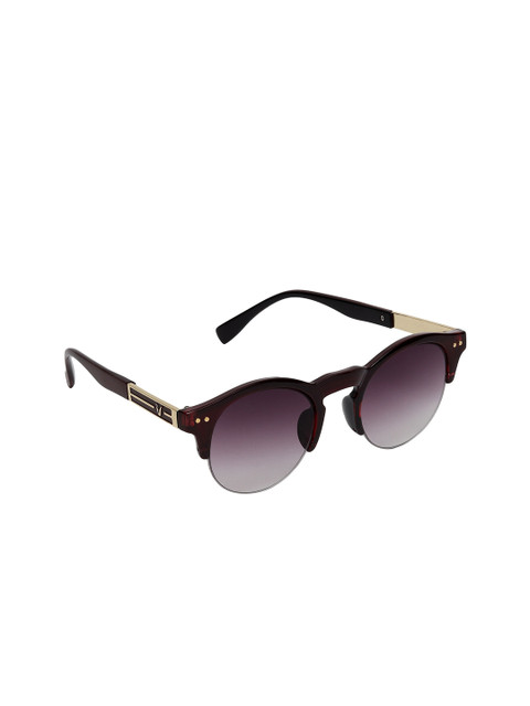 

Swiss Design Brown Lens & Purple Browline Sunglasses with UV Protected Lens SDSG-15109-03