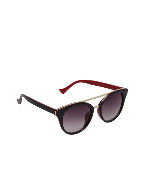 

Swiss Design Women Purple Lens & Red Oval Sunglasses with UV Protected Lens SDSG-15138-04