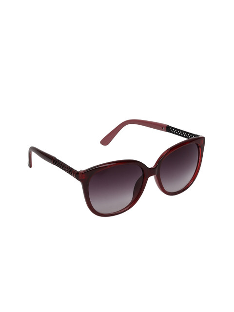

Swiss Design Purple Lens & Red Oversized Sunglasses with UV Protected Lens SDSG-15162-01