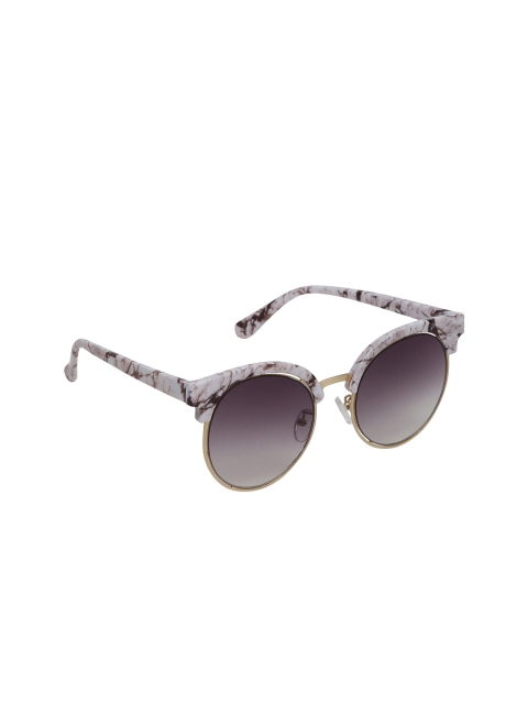 

Swiss Design Women Purple Lens & White Round UV Protected Lens-SDSG-15156-05