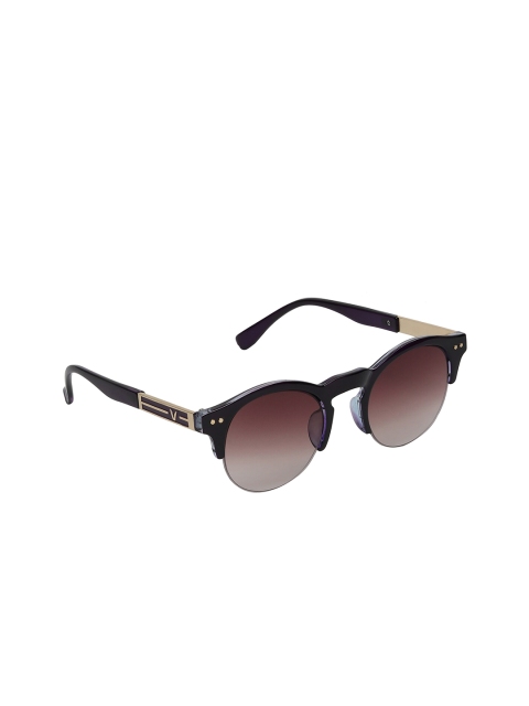 

Swiss Design Women Brown Lens & Brown Browline Sunglasses with UV Protected Lens