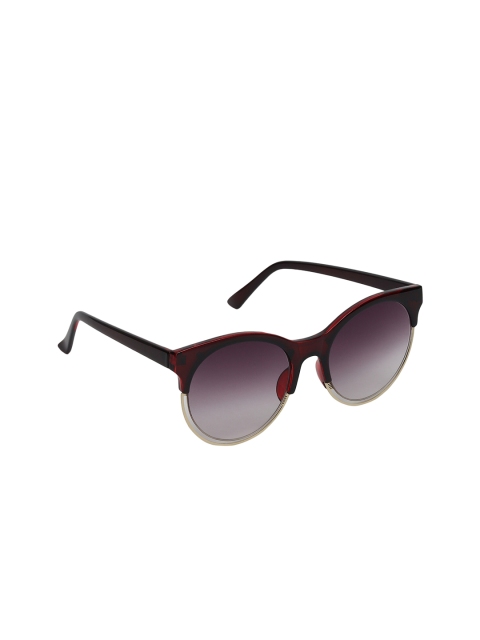 

Swiss Design Maroon Lens & Red Browline Sunglasses with UV Protected Lens SDSG-15139-01