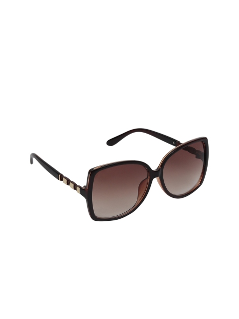 

Swiss Design Women Brown Lens & Brown Butterfly Sunglasses with UV Protected Lens