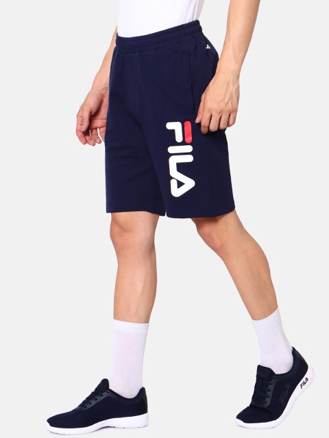 

FILA Men Blue Mid-Rise Sports Shorts