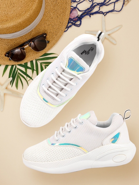 

Bella Toes Women White Running Non-Marking Shoes