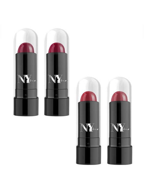 

NY Bae Set Of 4 Argan Oil Infused Mini Lipstick Runway Haute Beauty Mini Lipsticks Kit 4, Multi