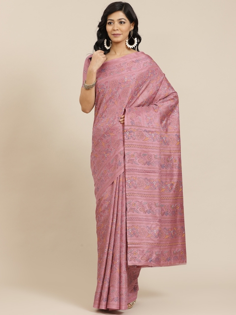 

SHANGRILA Purple Art Silk Ready to Wear Saree