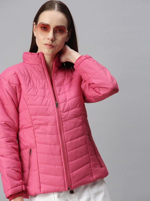 

VOXATI Women Pink Padded Jacket