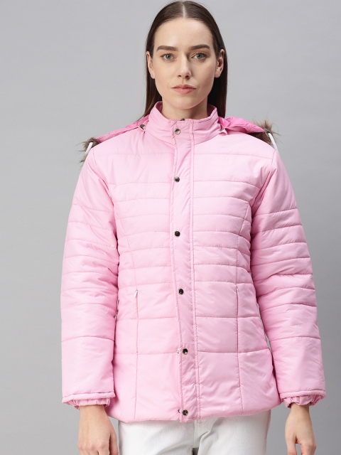 

VOXATI Women Pink Padded Jacket