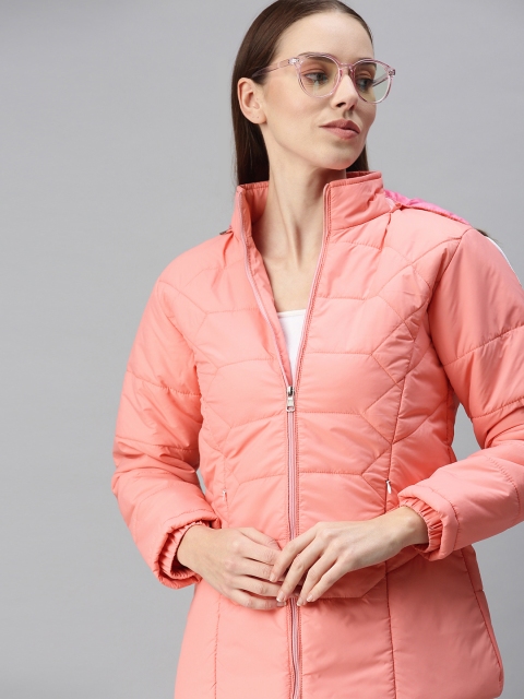 

VOXATI Women Peach-Coloured Padded Jacket