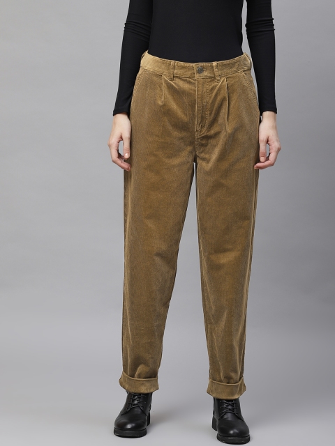 

Marks & Spencer Women Brown Slim Fit Trousers