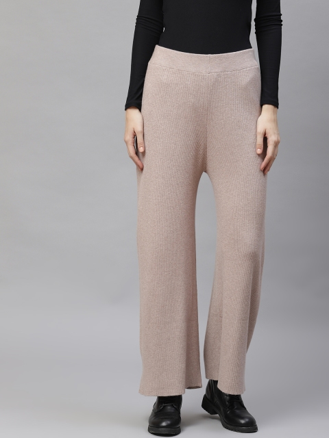 

Marks & Spencer Women Brown Slim Fit Easy Wash Trousers