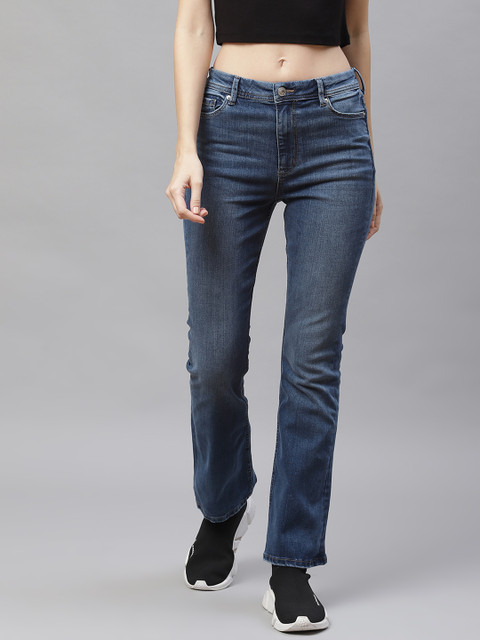 

Marks & Spencer Women Blue Flared High-Rise Jeans