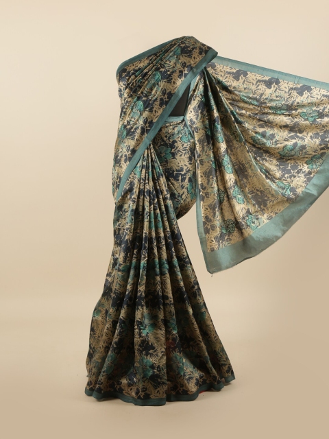 

Pothys Multicoloured Floral Beads and Stones Pure Silk Saree, Multi