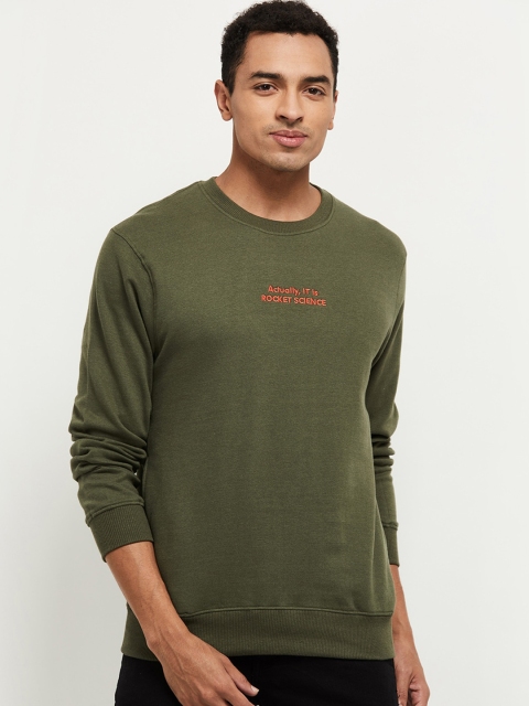 

max Men Green Sweatshirt