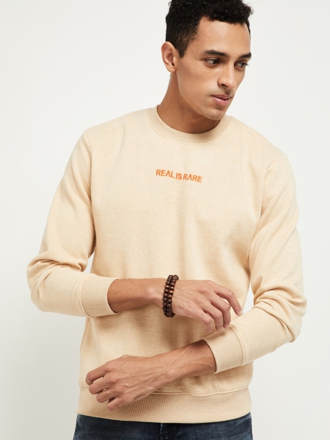 

max Men Yellow Sweatshirt