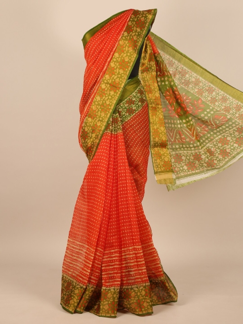 

Pothys Orange & Yellow Saree