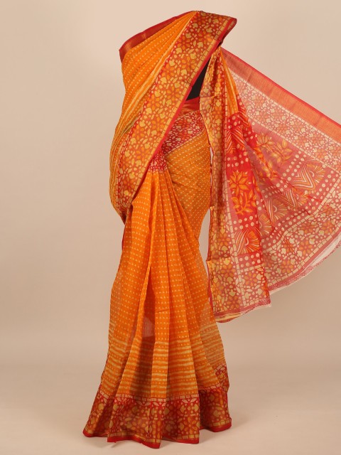 

Pothys Orange & Yellow Saree