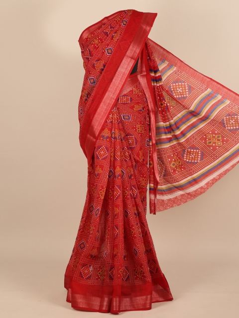 

Pothys Red & Blue Saree