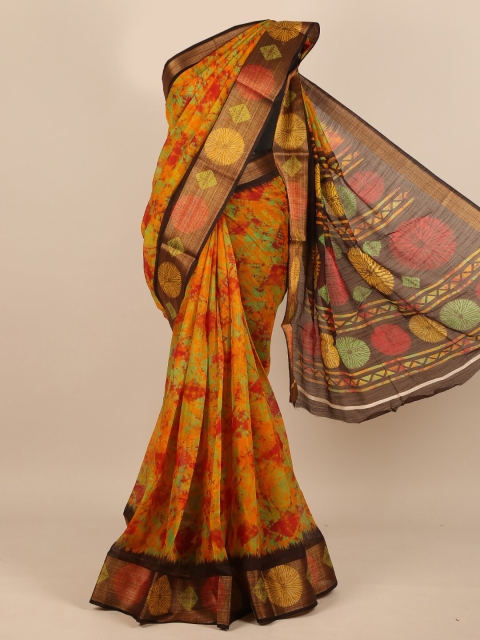 

Pothys Red & Green Tie and Dye Saree
