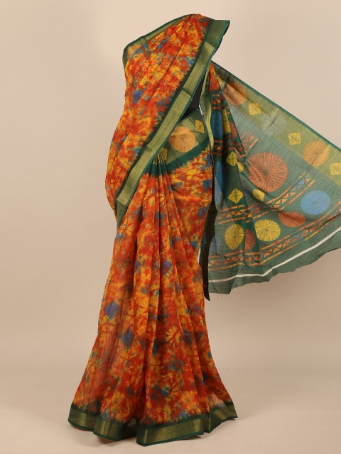 

Pothys Red & Yellow Tie and Dye Saree