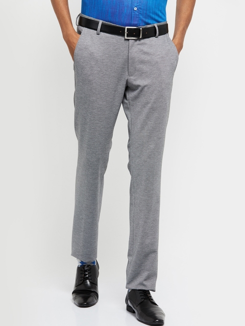 

max Men Grey Formal Trousers