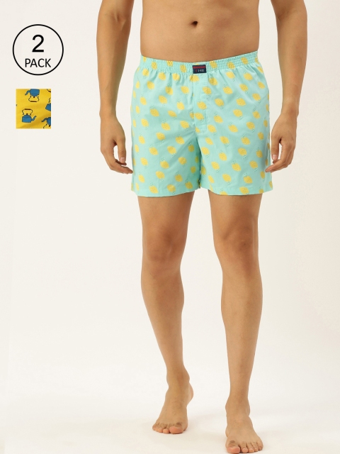 

IVOC Men Pack Of 2 Printed Boxers 14726770-1-14726768-1, Yellow