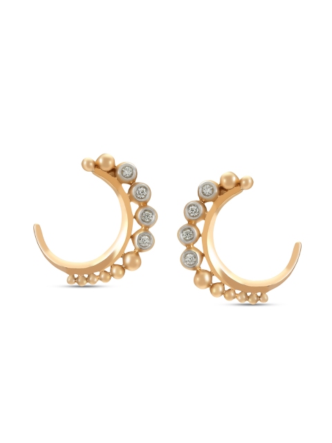 

Mia by Tanishq 14KT Gold Crescenta Stud Earrings with Diamonds