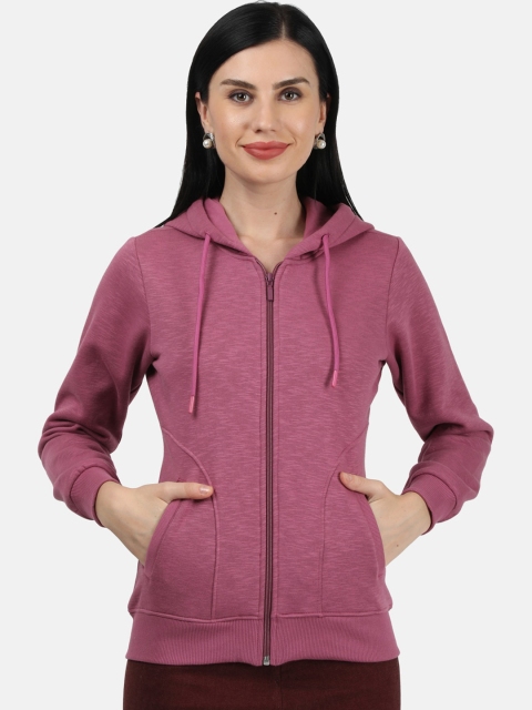 

Monte Carlo Women Pink Hooded Sweatshirt