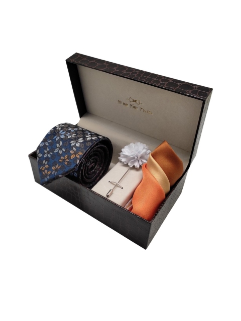 

The Tie Hub Set Of 3 Men Accessory Gift Set, Brown