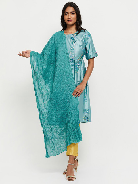 

max Blue Pure Cotton Dupatta