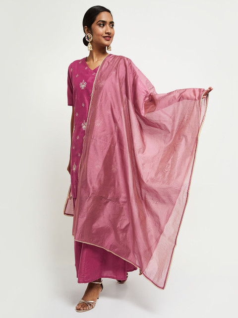 

max Purple & Gold Dupatta