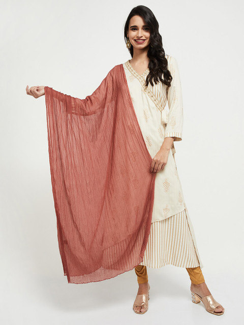 

max Bronze Dupatta with Tasselled Border