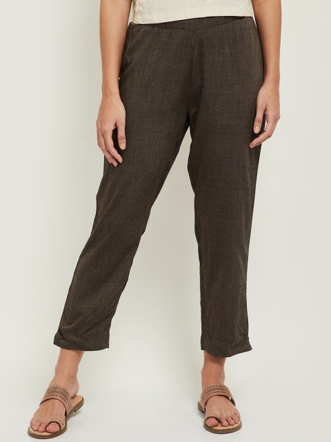 

max Women Brown Trousers