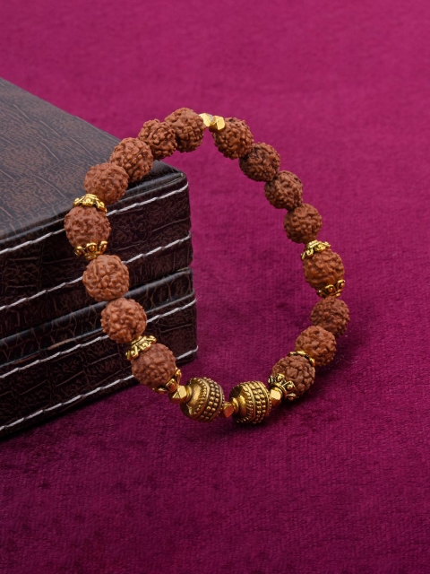 

Tistabene Men Gold Classic Rudraksha Bracelet